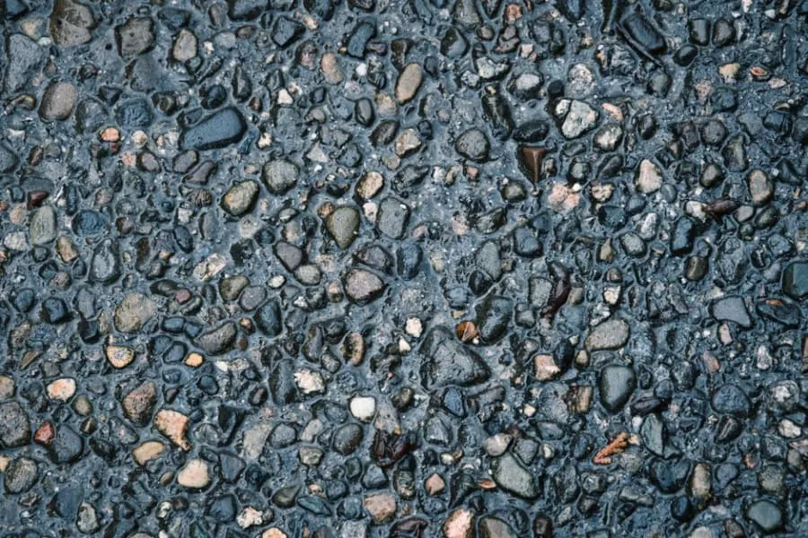 Close-up detail of a resin bound surface