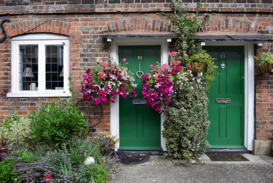 The frontage of a period house