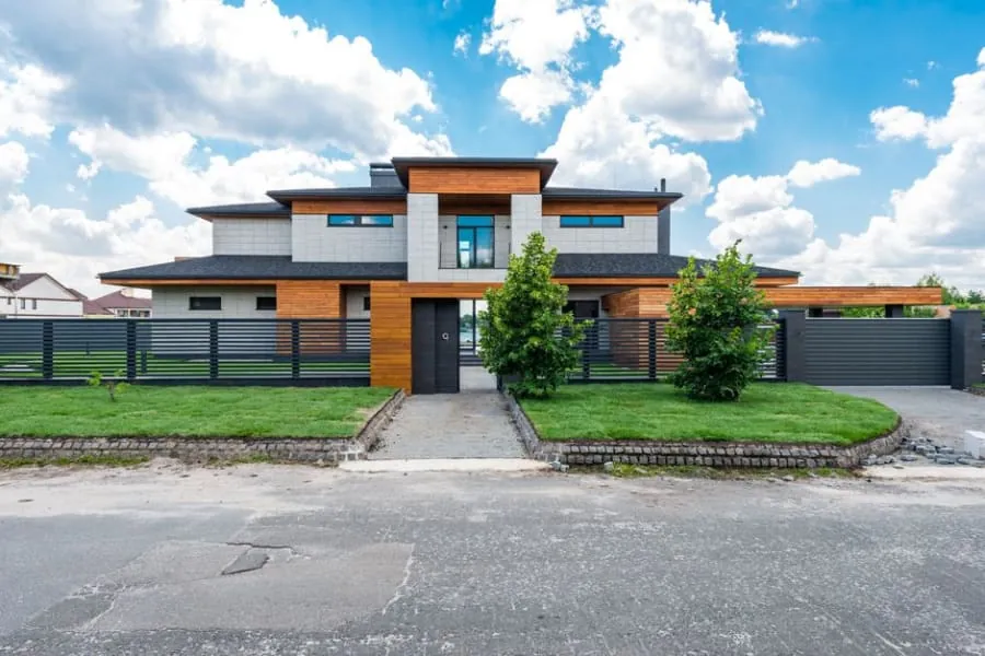 A premium-looking driveway outside a home