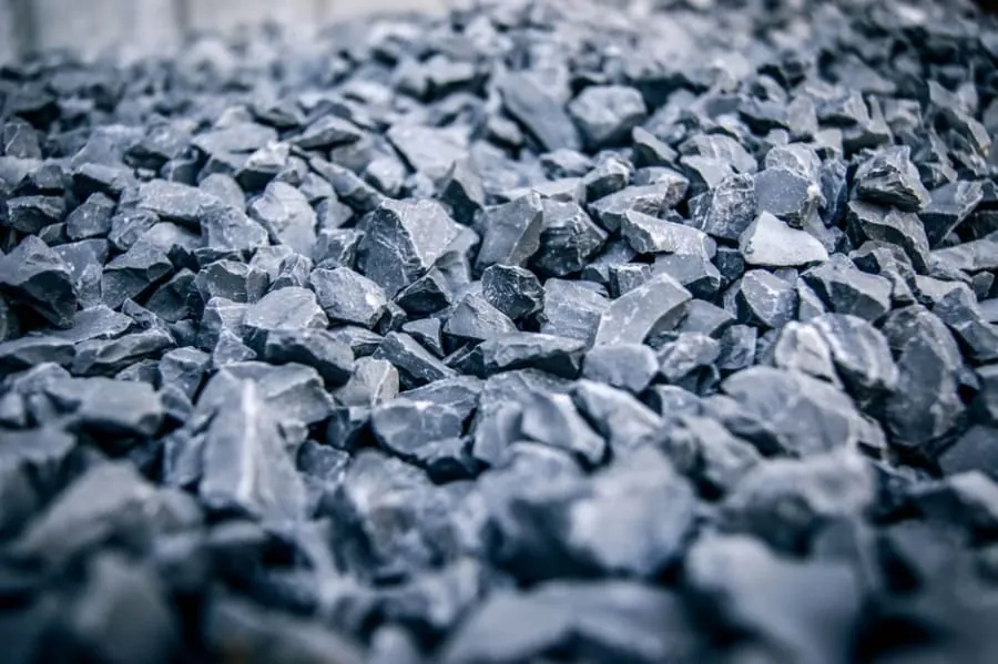 Crushed stone for a driveway sub-base