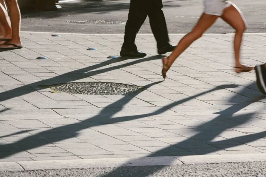 A surface in strong summer sun