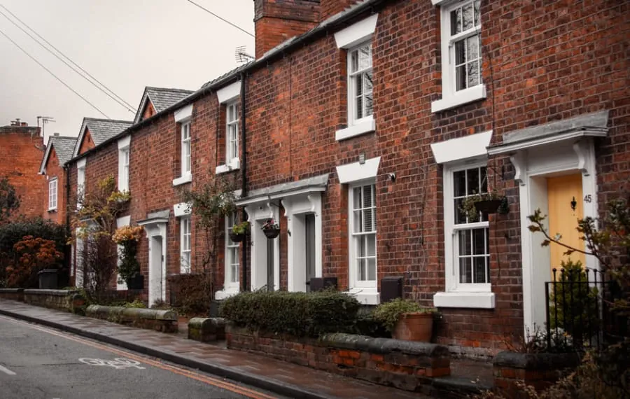 A small terraced-house frontage