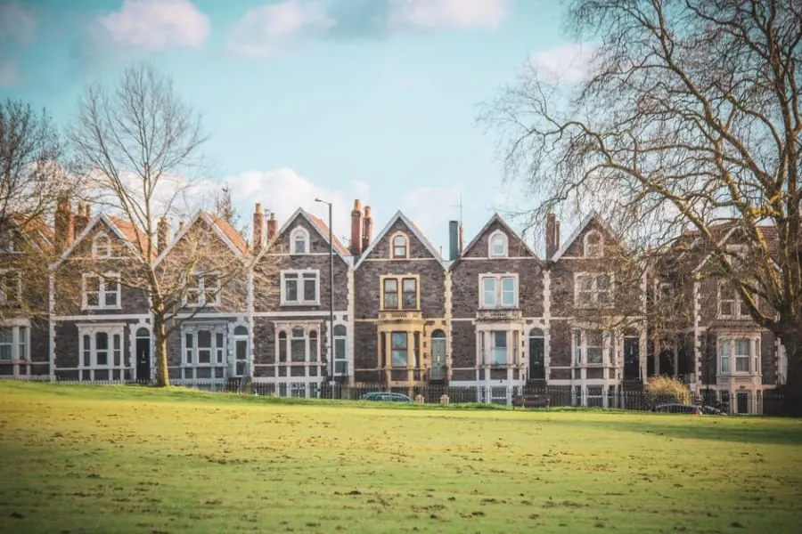 A stone-built Victorian terraced house